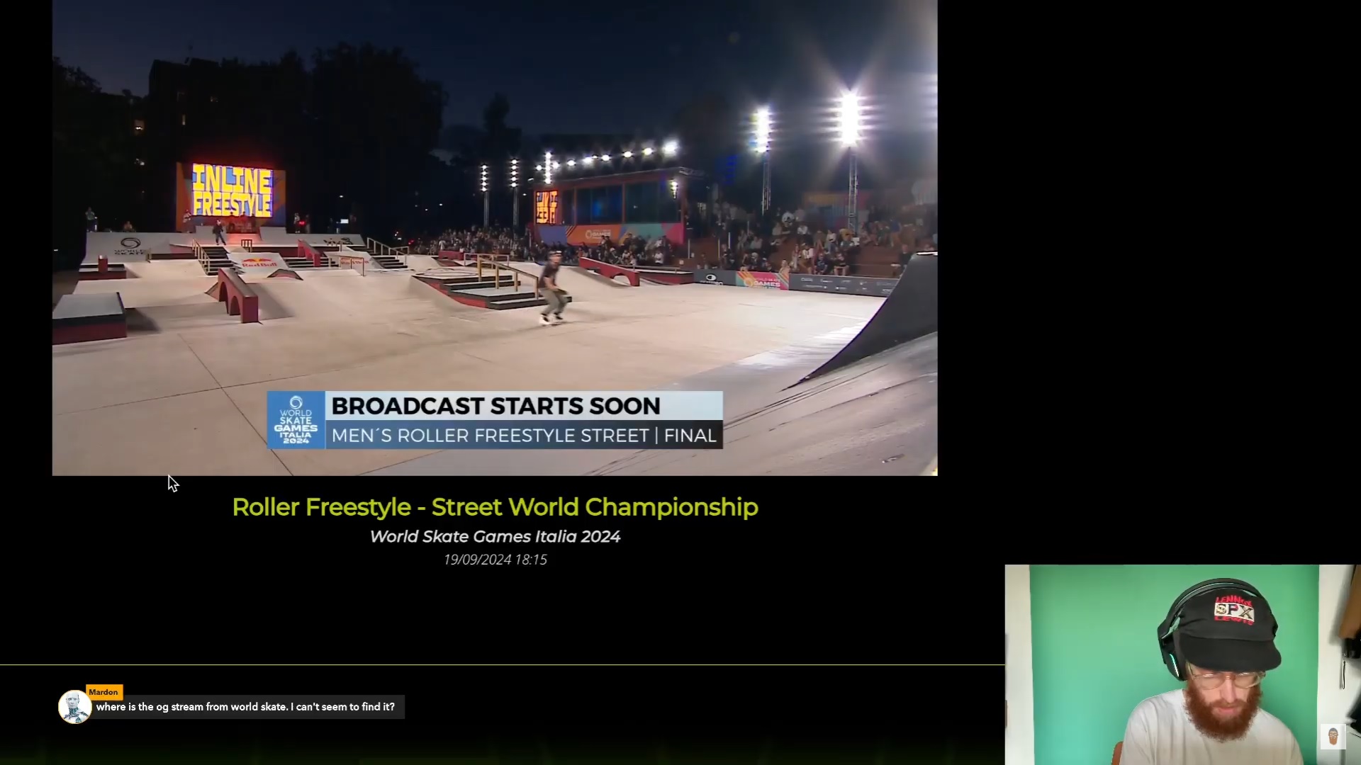 Men World Skate Games 2024 Rollerblading Final LIVESTREAM